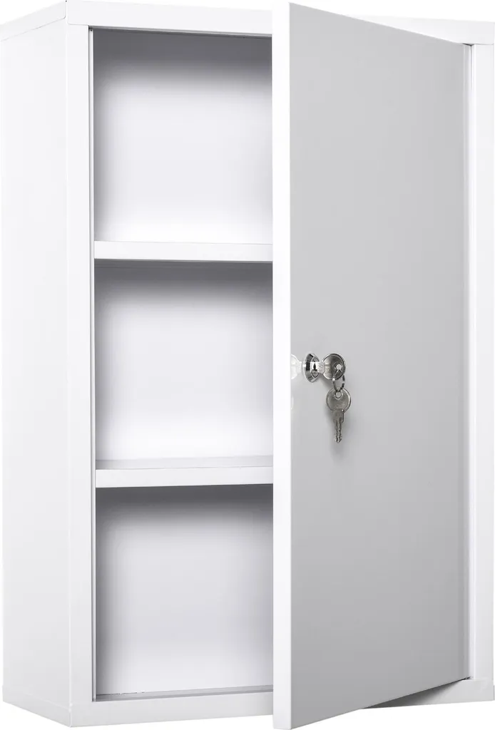 Armoire de secours pour salle de bain 3 étages 40x18x60 cm