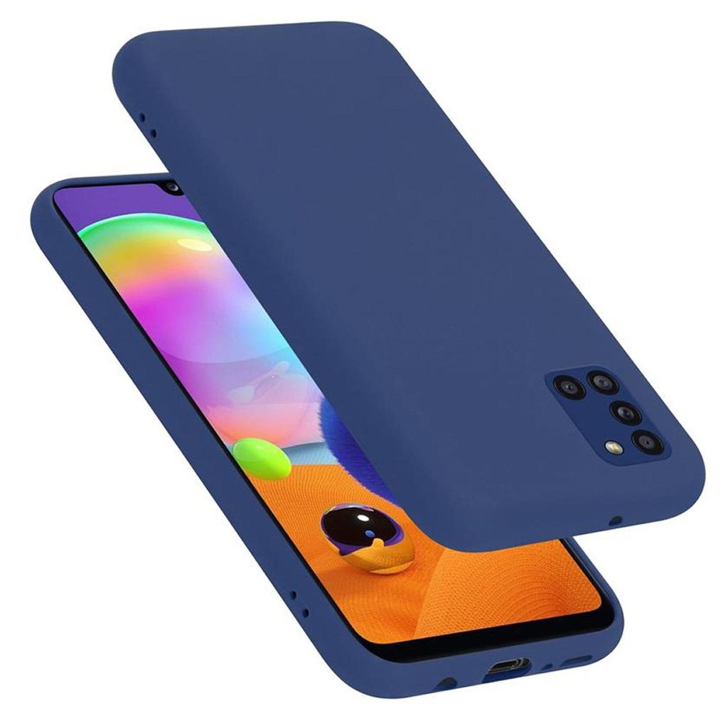 Cadorabo Schutzhülle für Samsung Galaxy A31 Hülle in Blau Handyhülle Case Cover TPU Etui