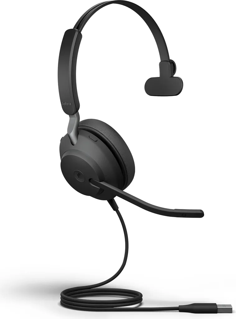 Micro-casque Filaire USB-A Jabra Evolve2 40 SE MS Mono pour Bureau