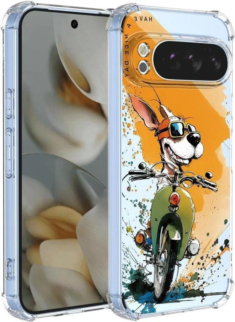 Coque antichoc transparente en silicone à motif pour téléphone