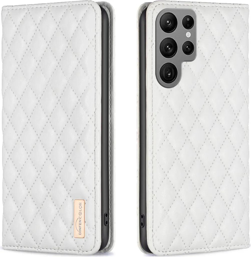 Cover Portafoglio Samsung S23 Ultra Pelle Bianca - Elegante e Slim