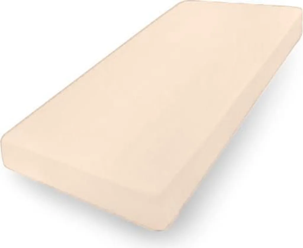 Lenzuolo matrimoniale in jersey 70x140x10 PREMIUM Crema