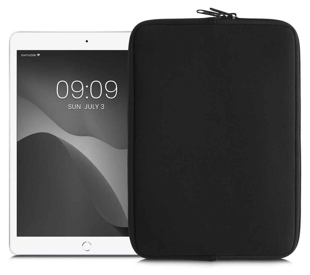 kwmobile Tablet Hülle kompatibel mit 9,7"-11" Tablet - Universal Neopren Tasche Cover Case - Schutzhülle Sleeve in Schwarz