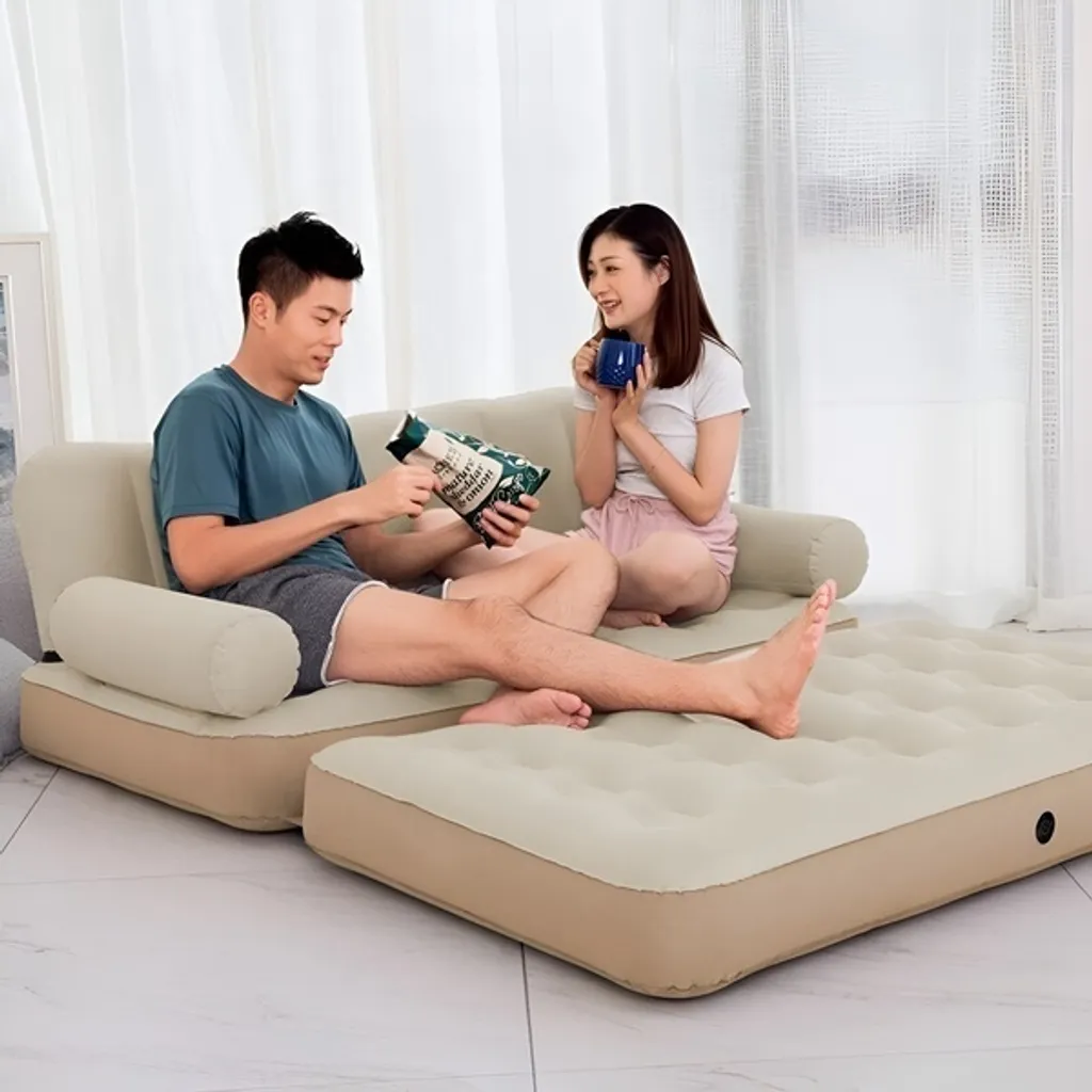 Canapé-lit gonflable SOFLINKA : la solution couchage d'appoint rapide - 3