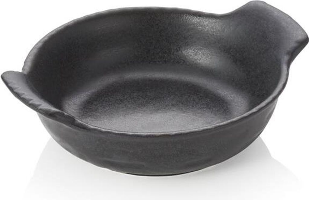 Backform, Ø 18 cm, schwarz, Porzellan