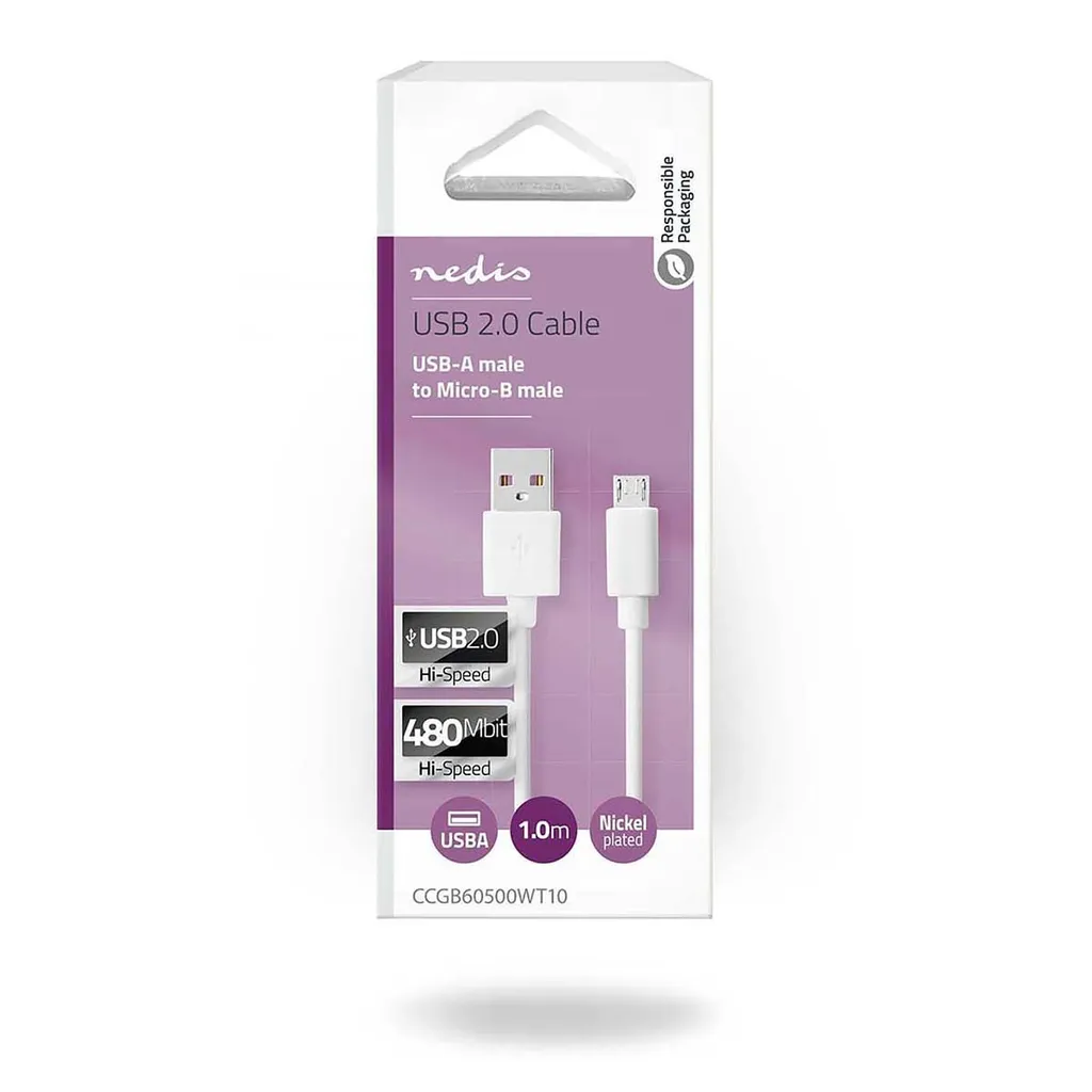 Cavo Micro USB 1m Per Danew Konnect 601 | Ricarica Veloce E Sincronizzazione | Cavo Robustissimo - 2