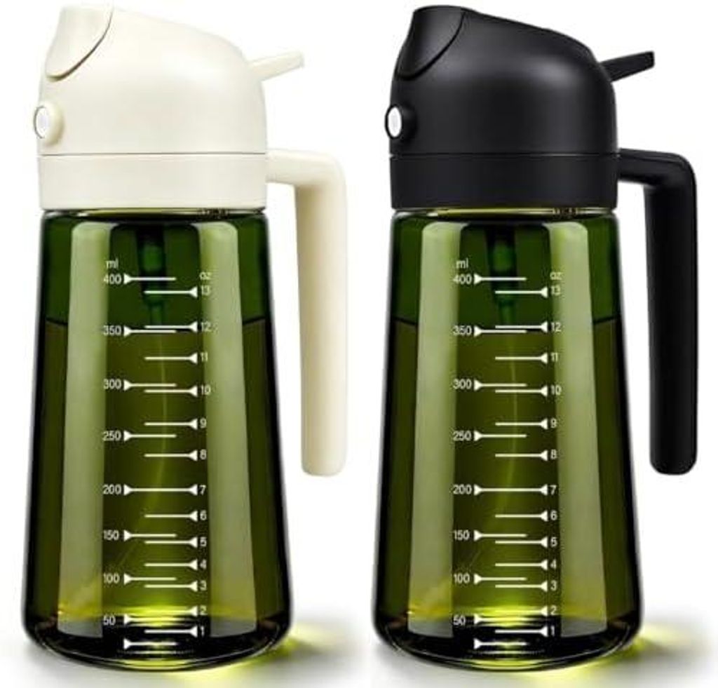 2 Stück 2 in 1 Ölsprüher für Speiseöl, Olivenöl Flasche mit Produktbild 