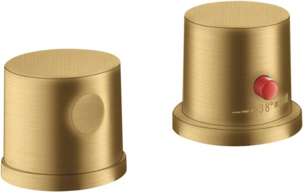 hansgrohe AXOR Uno 2-Loch Wannenrandarmatur, Thermostat, 2 Verbraucher, 38480250