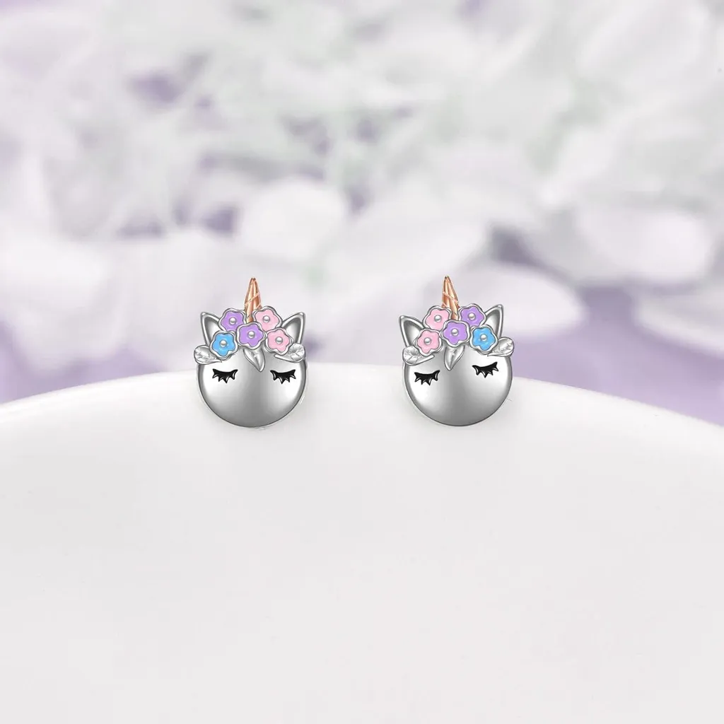 1 Paio Di Orecchini In Argento Sterling 925 Eleganti Con Simbolo