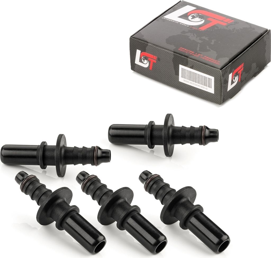 5x Gegenstück Schnellkupplung gerade Kraftstoffleitung 9,49 x 7 mm für JEEP FORD