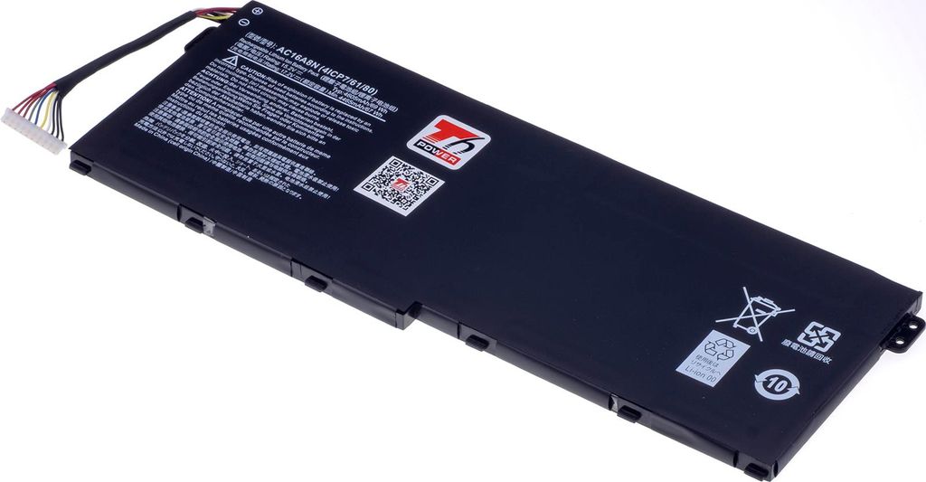 T6 Power Akku für Acer Aspire VN7-593G serie, Li-Poly, 15,2 V, 4605 mAh (69 Wh), schwarz