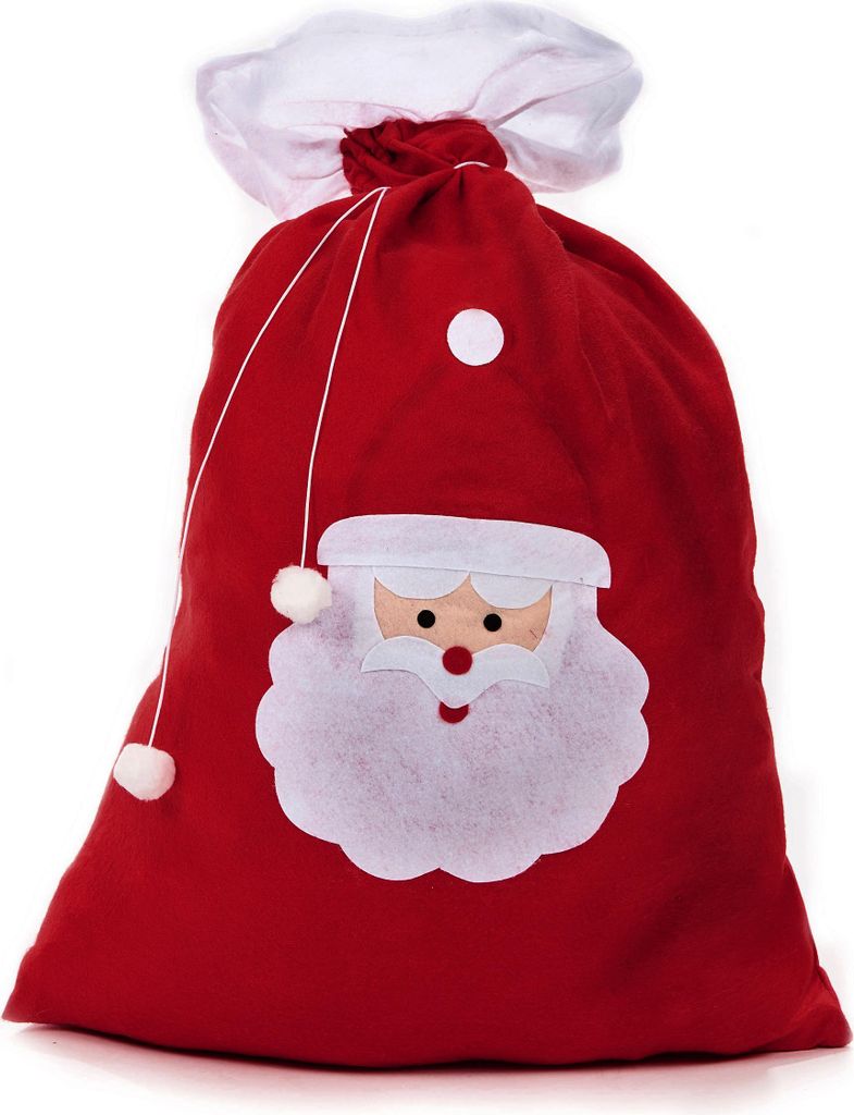 Sacco regalo di Babbo Natale rosso e bianco - taglia unica Immagine del prodotto 