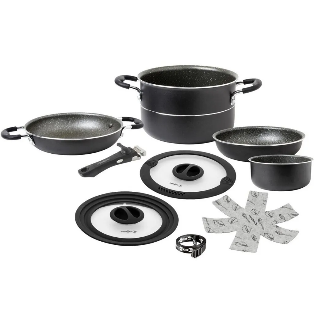 Brunner Popote PIRATE NG 7+1: Set Pentole Induzione Camper Antigraffio