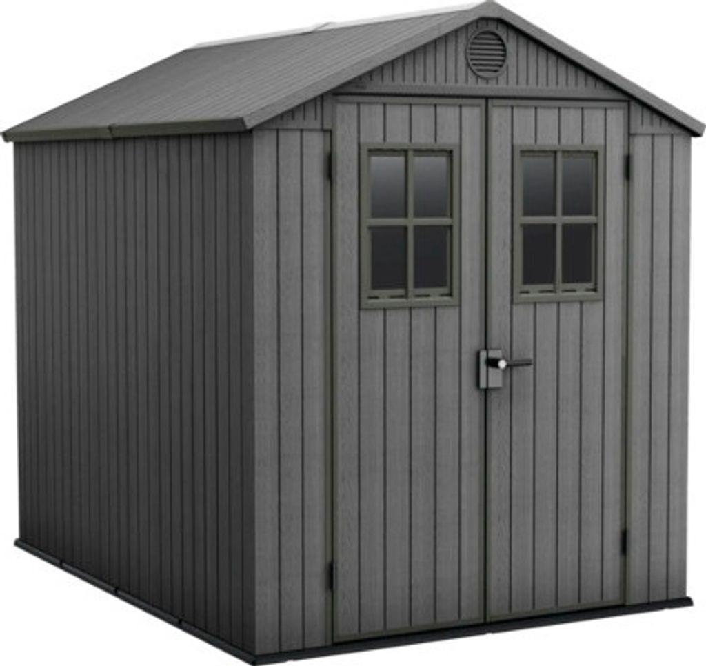 Gartenhaus Keter Darwin 6x8 inkl. Fußboden, Tür mit Produktbild 