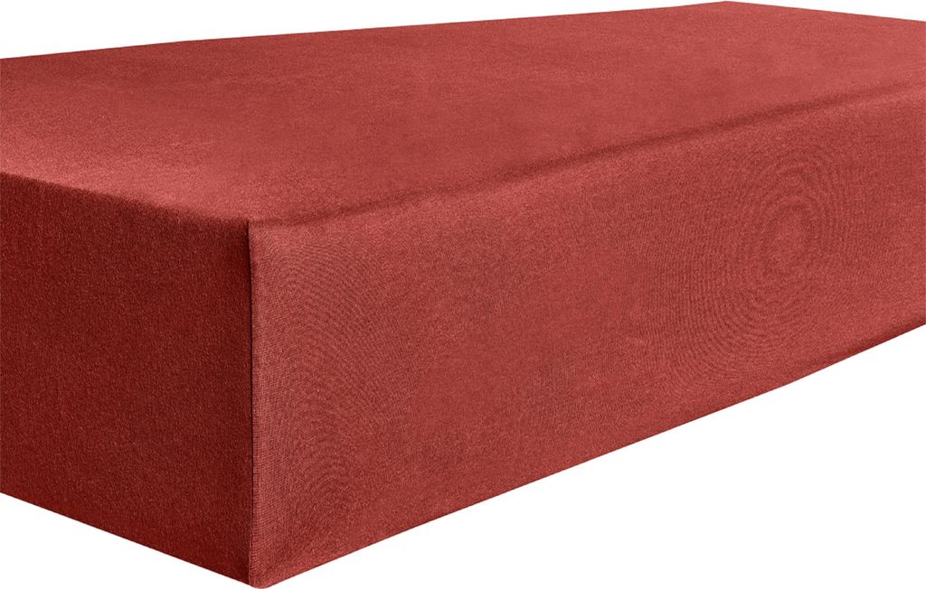 Kneer Topper Spannbetttuch Qualität 22 Vario-Stretch Farbe 77 zimt Größe 160x200x4-12cm