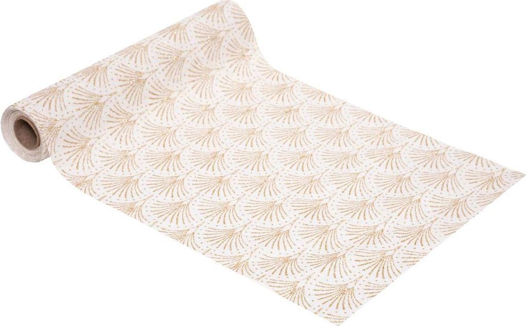 Stoff palmette 28x300cm gold - Feeric Lights & Christmas