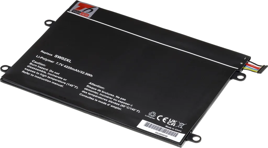 Specifiche Batteria SW02032XL per HP 7.7V 32Wh | T6 Power Li-Poly