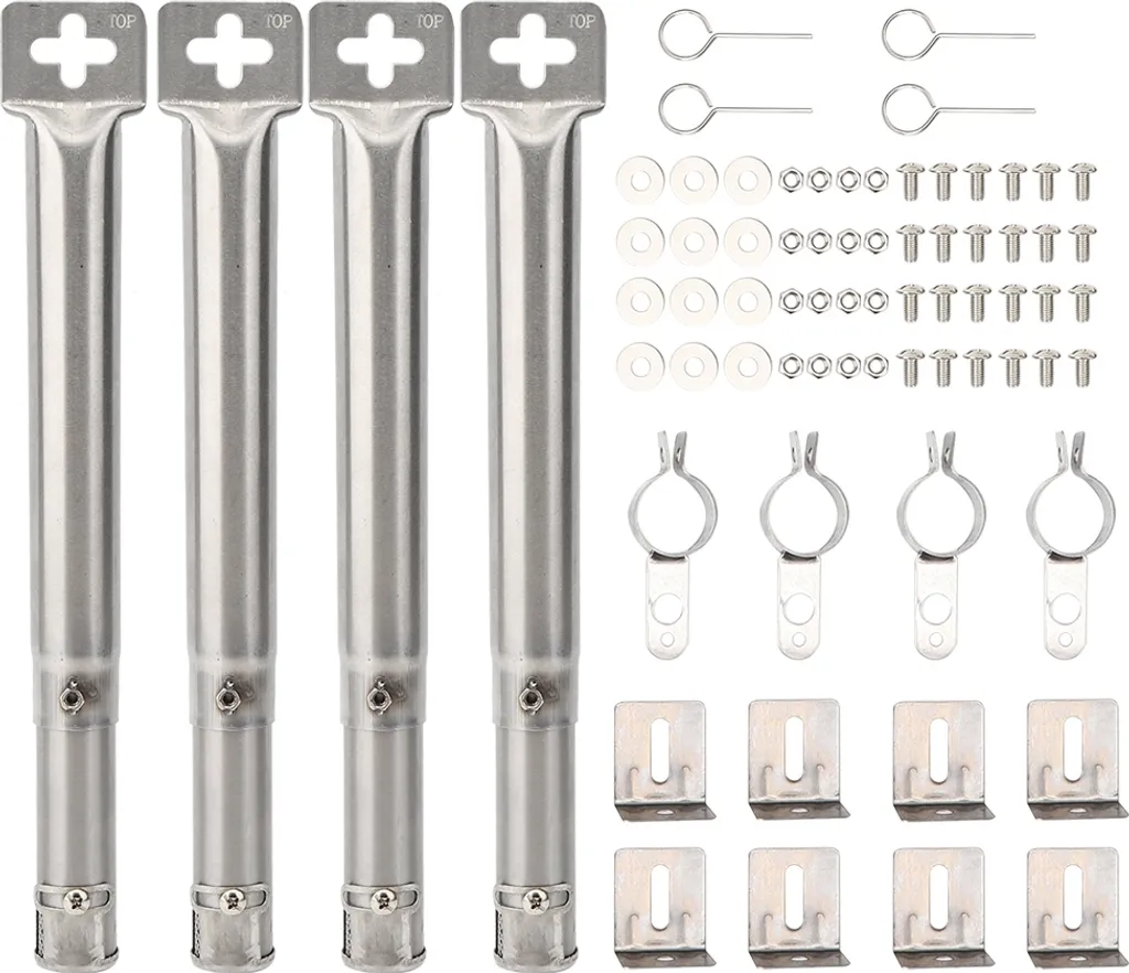 Pièces de Rechange Barbecue : Brûleurs Universels Réglables en Inox 4x