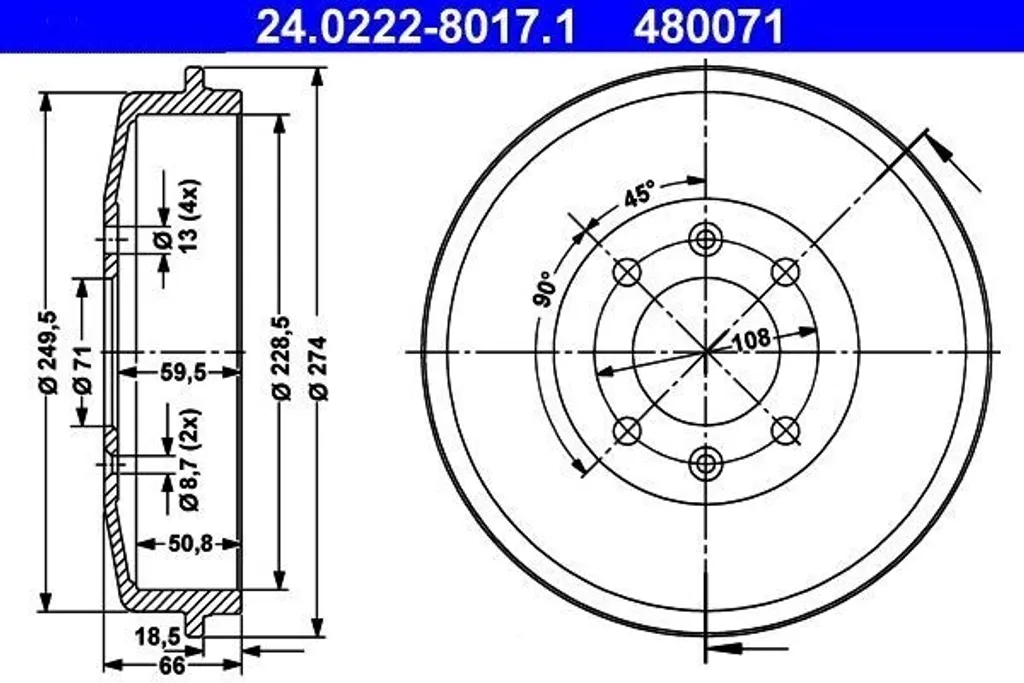 Supprimer les bruits de freinage avec le tambour ATE 4247 24 PSA