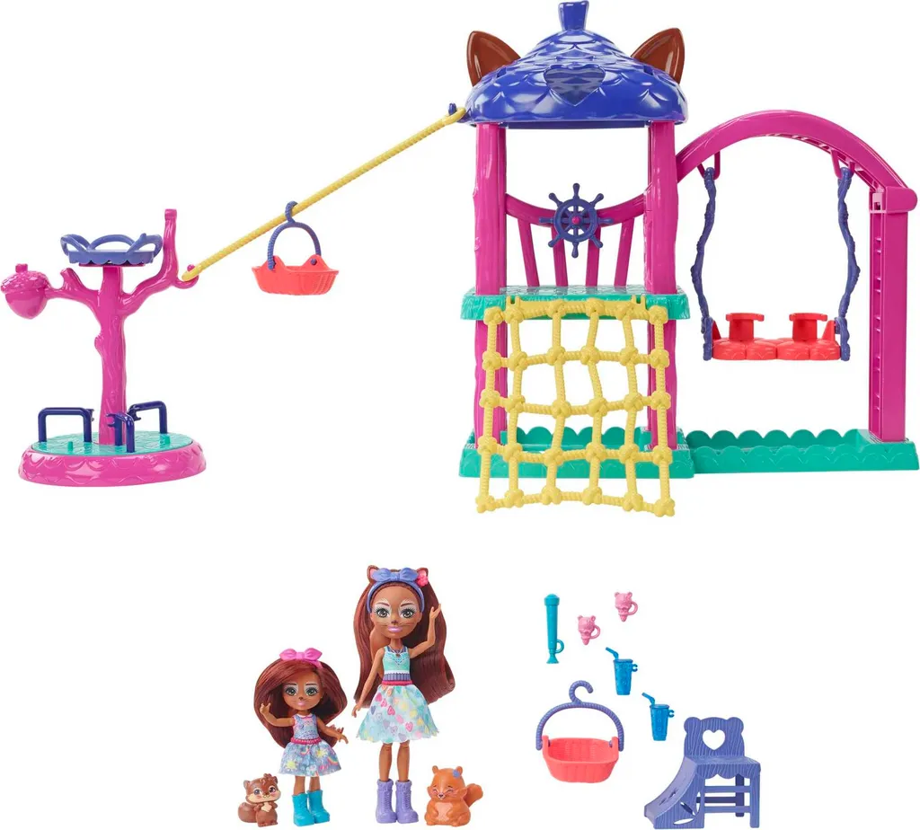 Ensemble de jeu Enchantimals avec 2 grandes poupées articulées HHC16