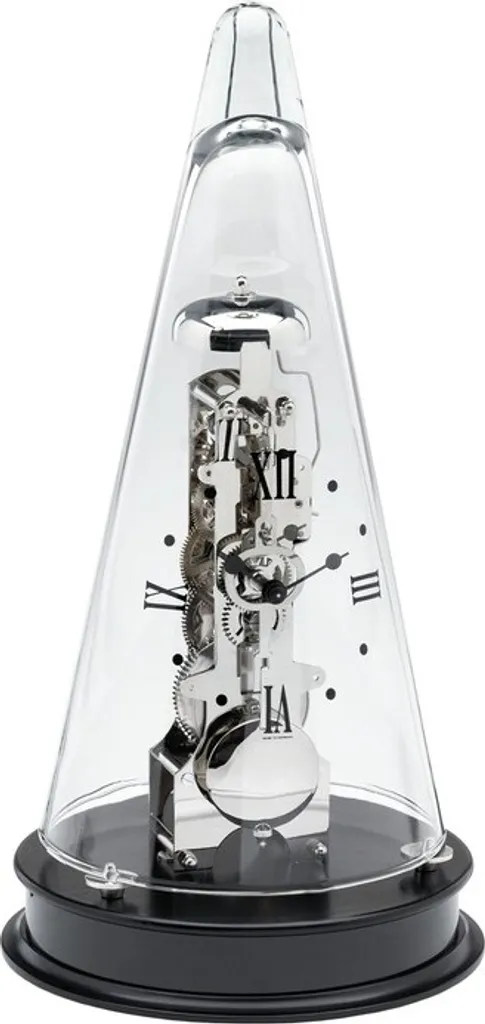 Horloge de bureau idéale pour cabinet de travail noire Hermle sonnerie