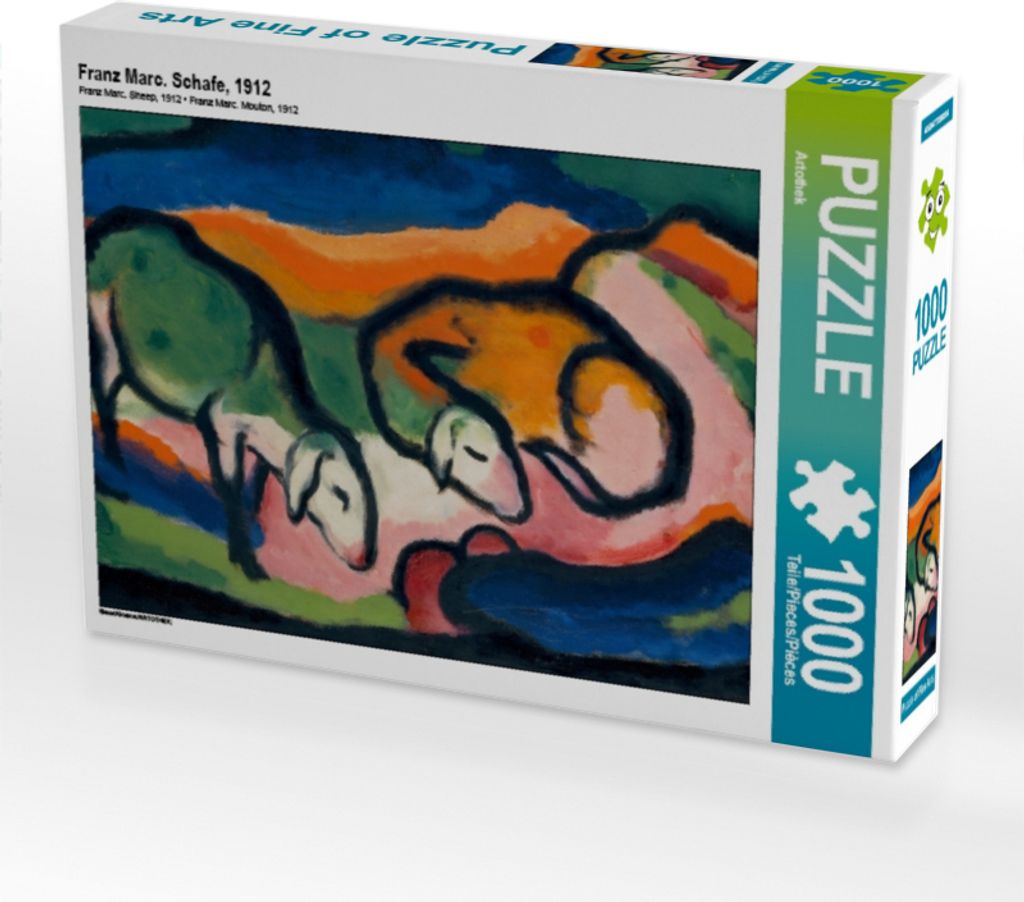CALVENDO Puzzle Franz Marc. Schafe, 1912 | 1000 Teile Lege-Größe 64x48cm Foto-Puzzle für glückliche Stunden
