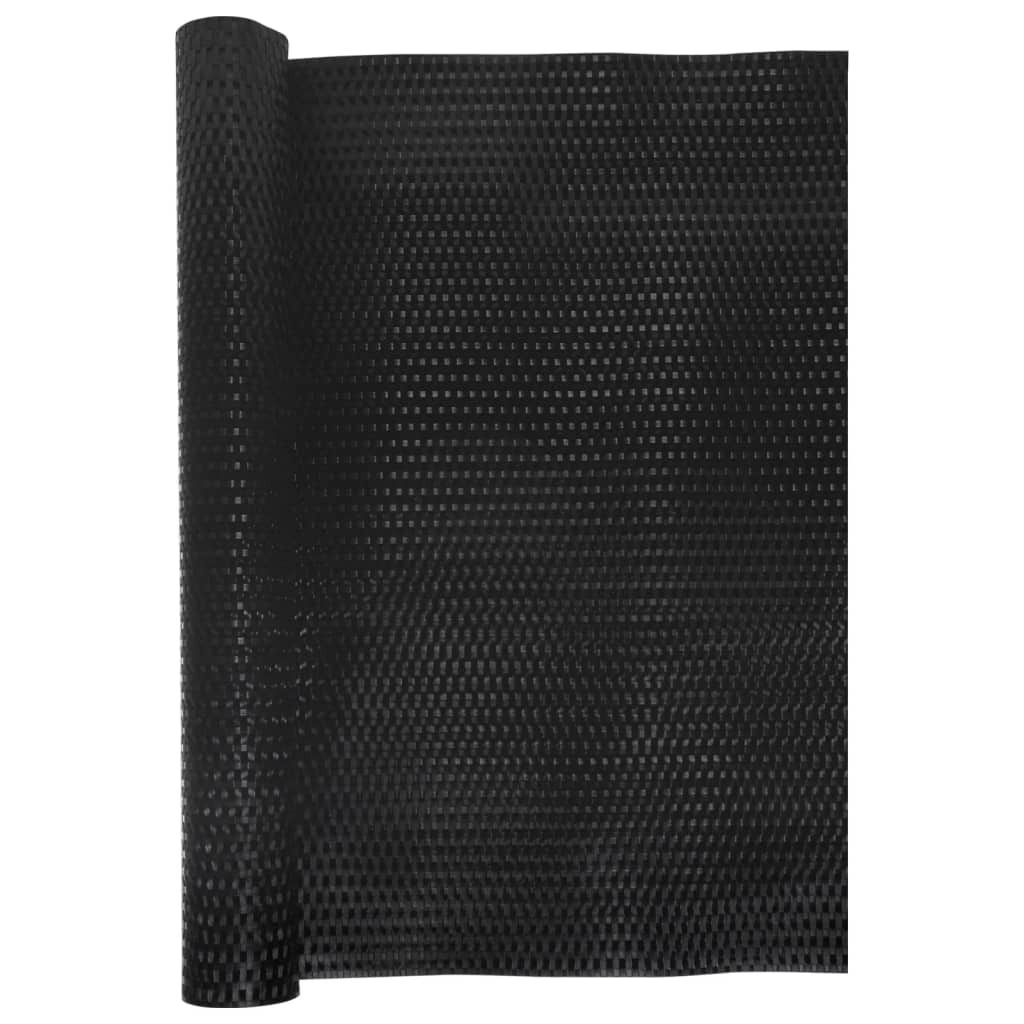 vidaXL Balkon-Sichtschutz Schwarz 1000x90 cm Poly Rattan