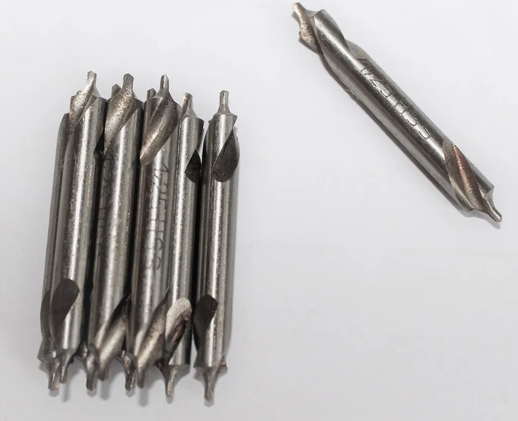Lot de 10 forets de centrage HSS DIN 333 B 1,25mm pour usinage métaux