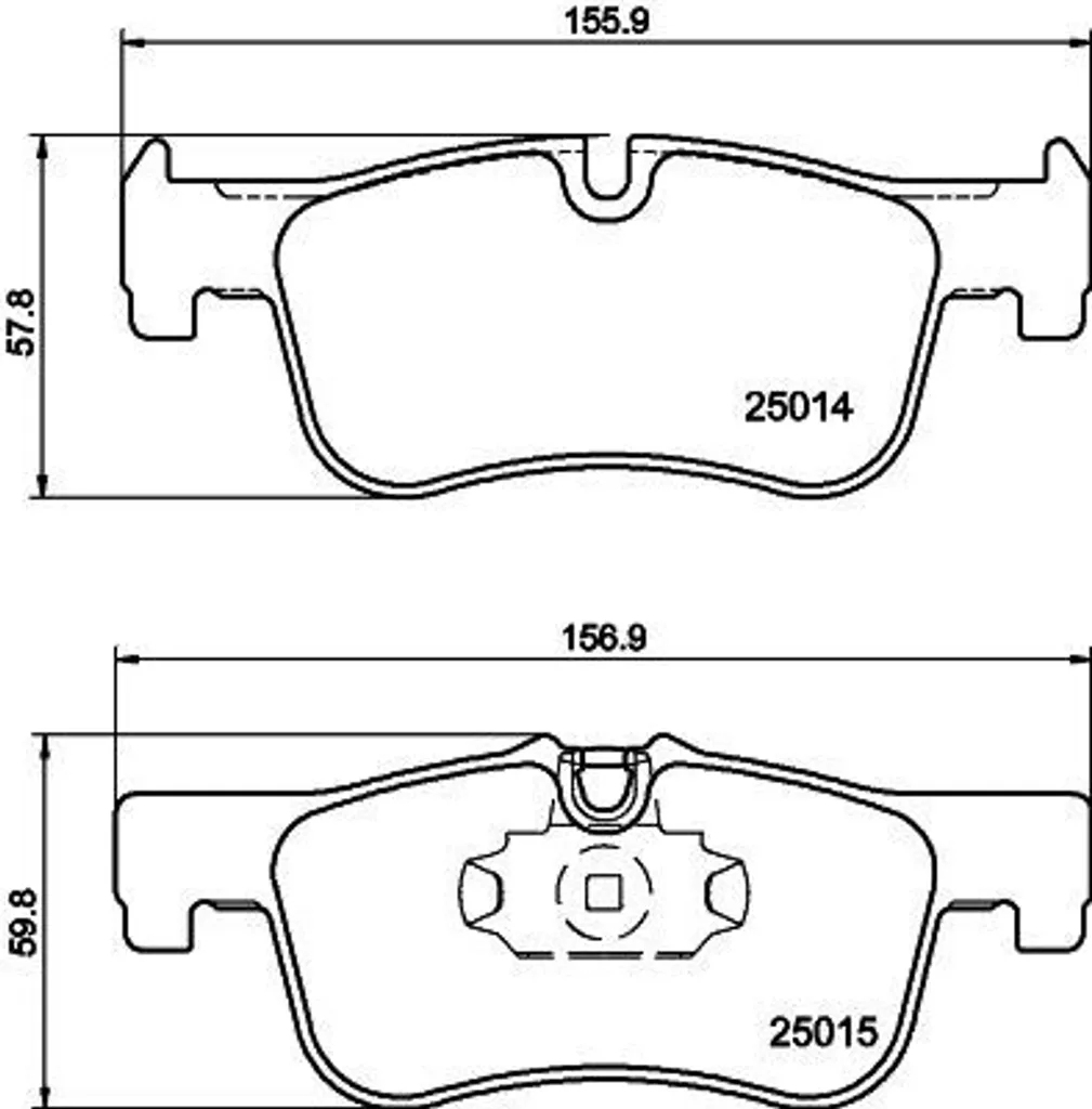 Plaquettes de frein HELLA 8DB 355 020-201 contre le bruit et l'usure BMW