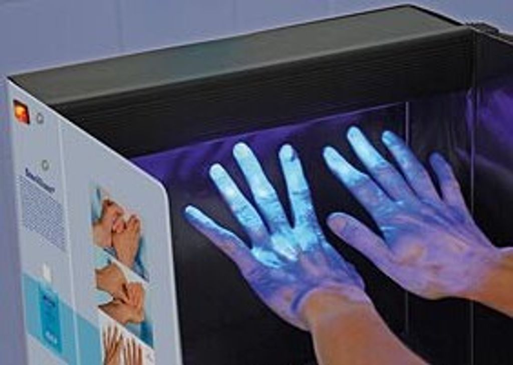 Derma LiteCheck Box Schulungstool Für den Fluoreszentest mit UV-Schwarzlicht