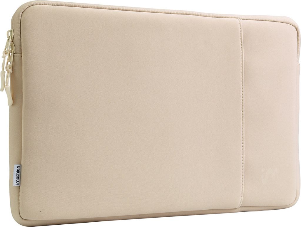imoshion Laptop Hülle 14 Zoll - Laptop Sleeve mit Fach - Sandstone