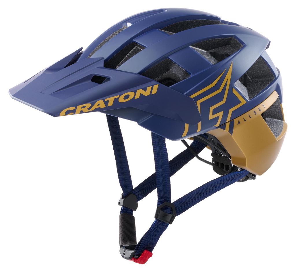 CRATONI MTB-Helm AllSet Pro blau/gold matt