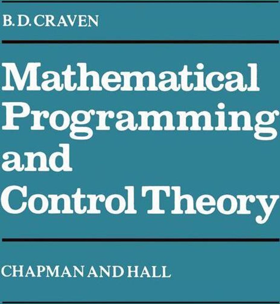 Mathematical Programming and Control Theory
