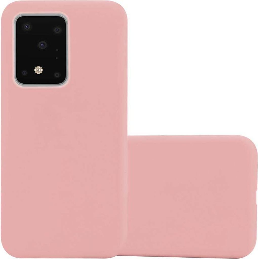 Cadorabo Hülle für Samsung Galaxy S20 ULTRA Schutzhülle in Rosa Handyhülle TPU Silikon Etui Case Cover