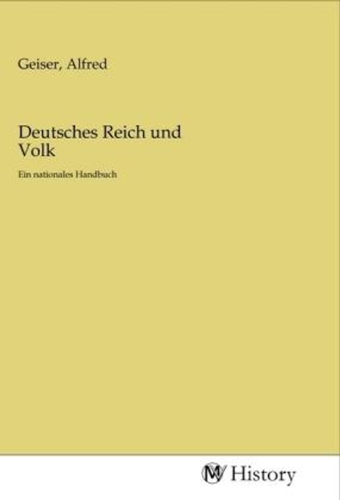 Deutsches Reich und Volk