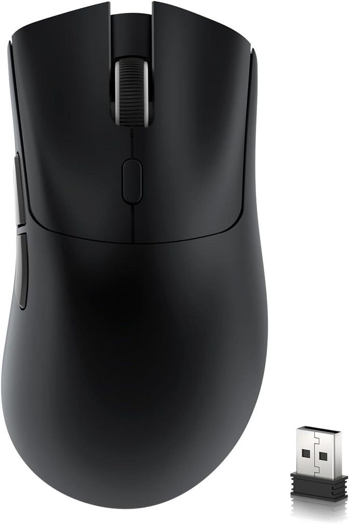 59g leichte kabellose Tri-Mode-Gaming-Maus mit PAW3311 Sensor, 18000 DPI, 2.4G/BT/USB-C, 5 programmierbare Tasten, Anti-Rutsch-Grip, für PC/Mac/Linux
