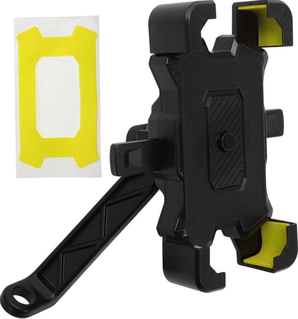 Einfache Installation Schnellspanner Fahrrad Motorrad Spiegel Handyhalterung, Fahrrad-Handyhalter für 4,5-7,0 Zoll Handy, Gelb