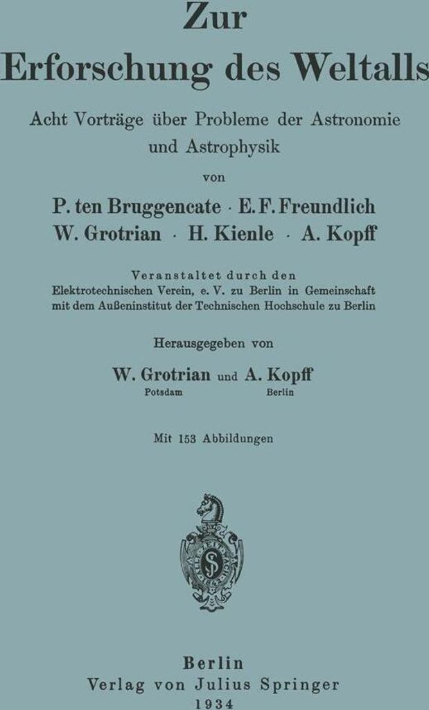 Zur Erforschung des Weltalls