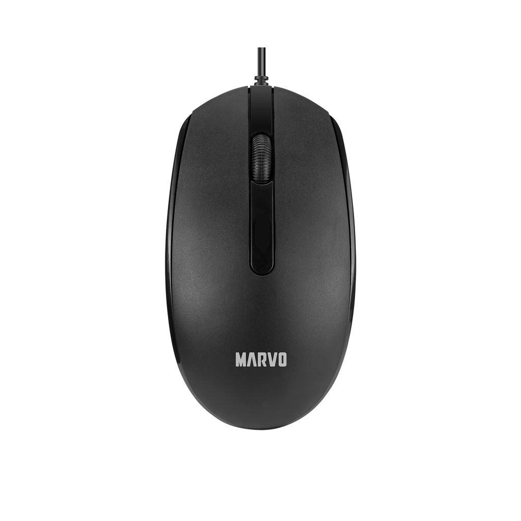MARVO MS003BK kabelgebundene Maus, Optische, 1000 DPI