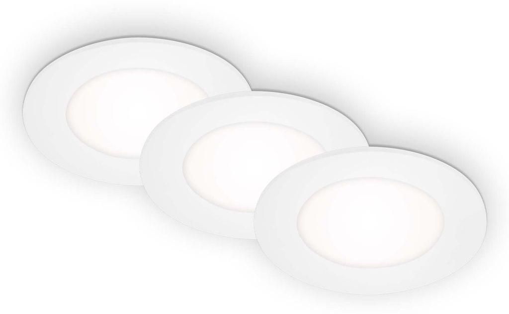 Lampe LED encastrée BRILONER LEUCHTEN SLANK, 3 W, 350 lm, Image du produit 