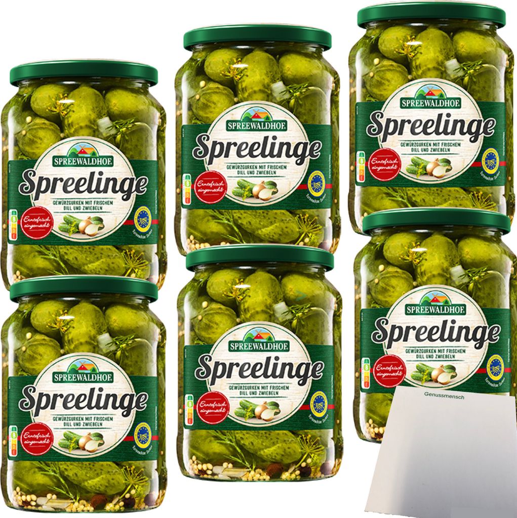 Spreewaldhof Spreelinge Gewürzgurken mit Dill und Zwiebeln Produktbild 