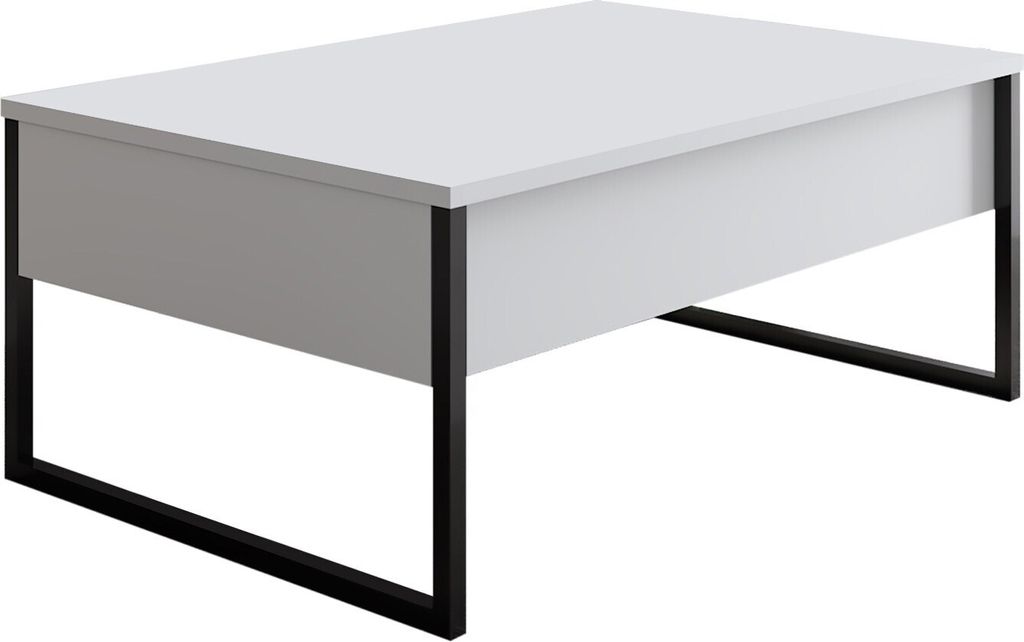 Skye Decor, Luxe - White, Black, stoliki kawowe, biały, 90 Zdjęcie produktu 