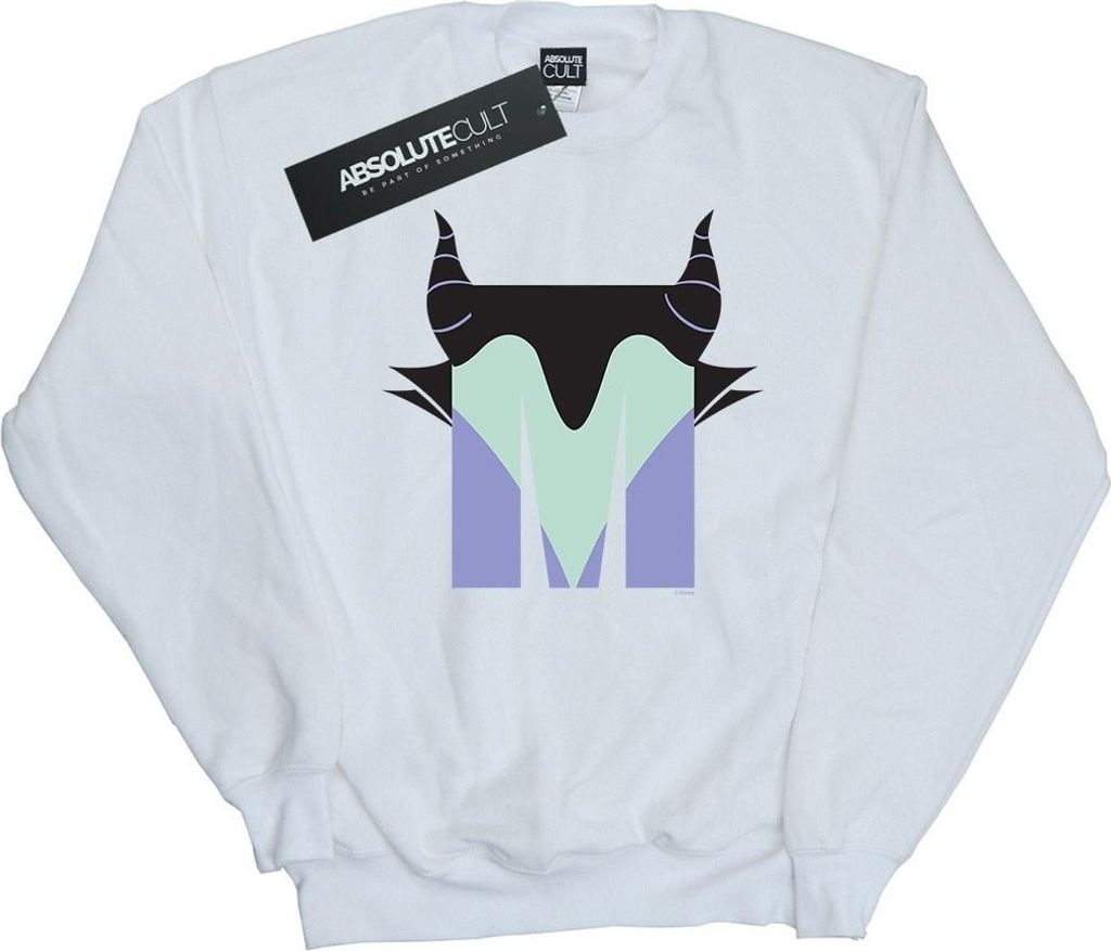 Disney - "Alphabet M Is For Maleficent" Sweatshirt für Herren BI16660 (3XL) (Weiß)