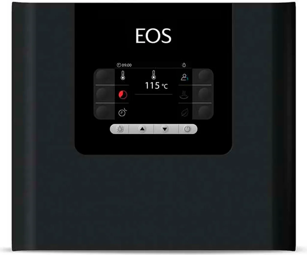 EOS Compact DP Commande de sauna avec écran LCD et finition anthracite