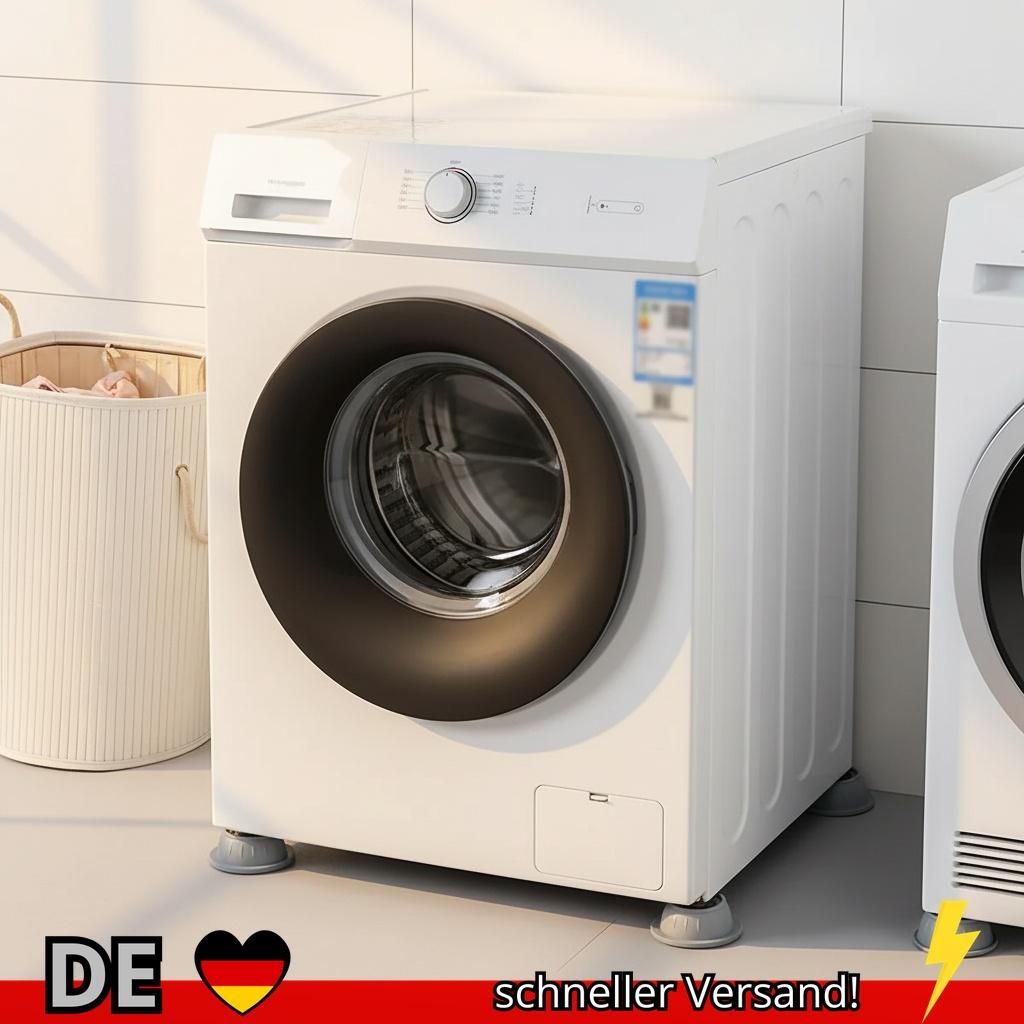 4er-Pack Stoßfeste Waschmaschinen-Pads – Rutschfeste Stoßdämpfende und