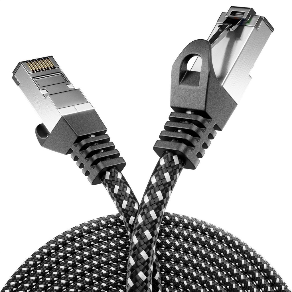 deleyCON 5m CAT7 LAN Kabel Nylon AWG27 600 MHz 10 Gbit/s - Produktbild 