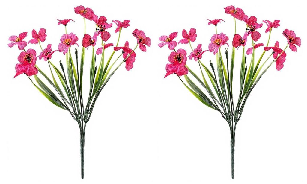 Künstliche Blumen, höhenverstellbar, farbecht, handgefertigt, realistische Seidenblütenblätter, kein Gießen nötig, für sonnenlichttaugliches...