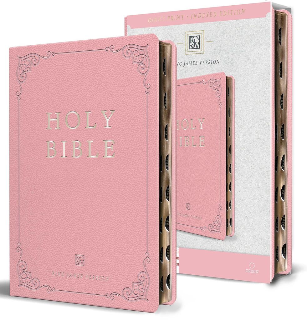 KJV Holy Bible, Giant Print Thinline Large Format, Pink Produktbild 