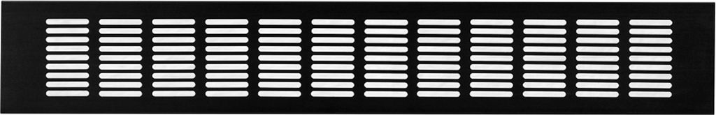 Lüftungsgitter LG-5008 BL-SG Stegblech Schwarz eloxiert 500 x 80 mm