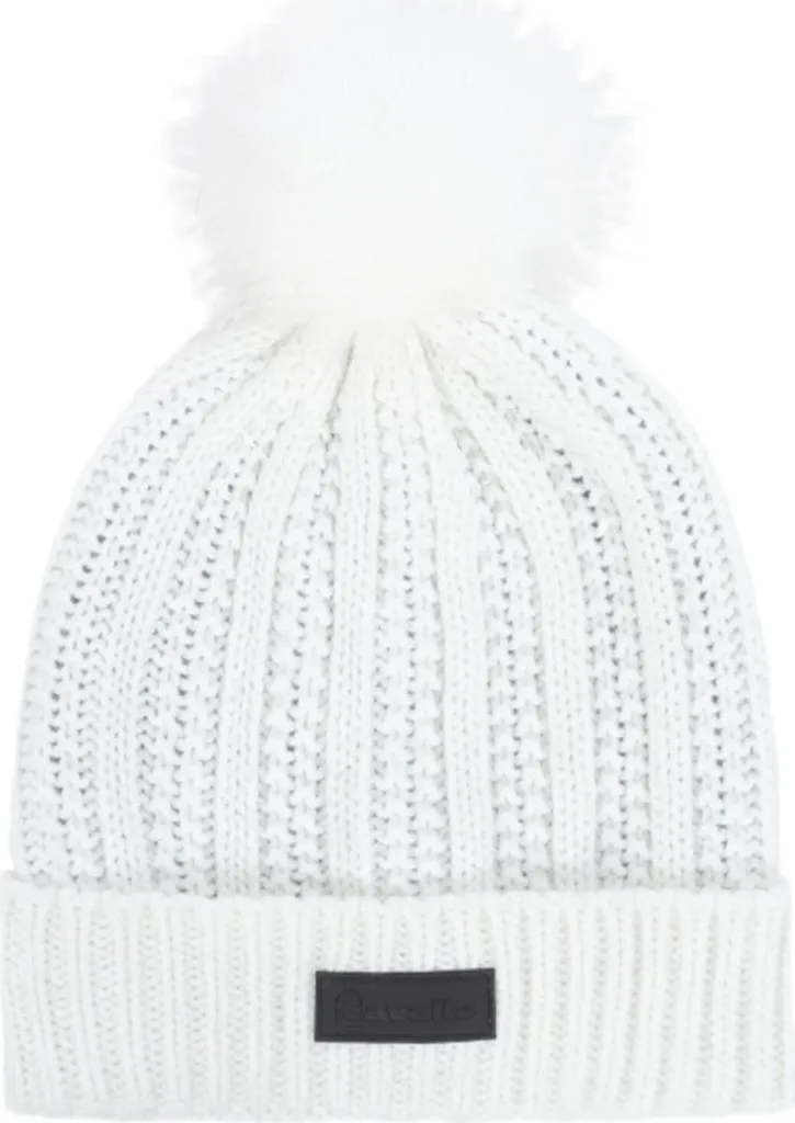 Cappello Donna Cavallo GASIRA 2023 Bianco - Maglia Calda con Pile